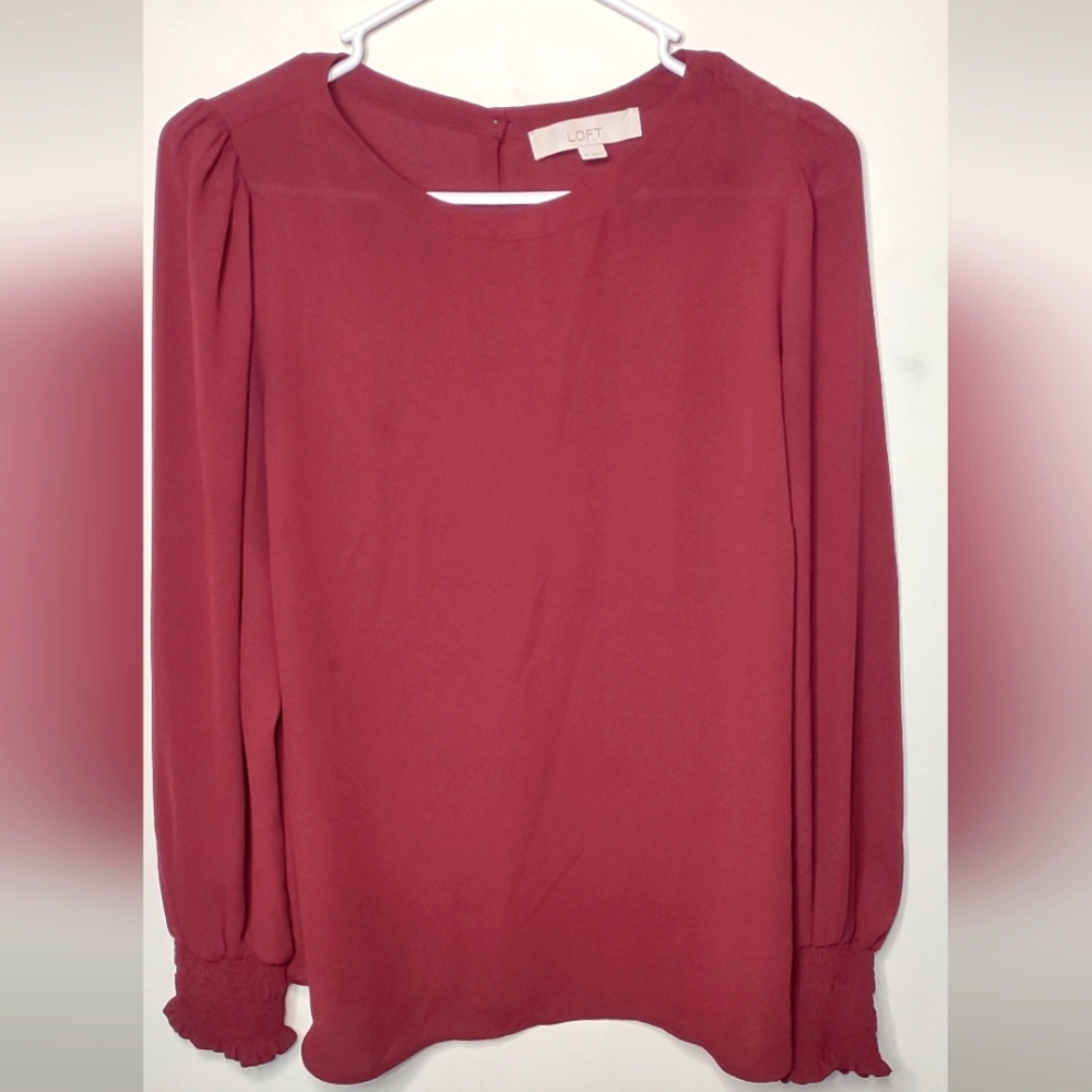 Loft long sleeve blouse size medium